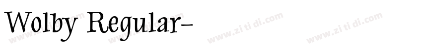 Wolby Regular字体转换